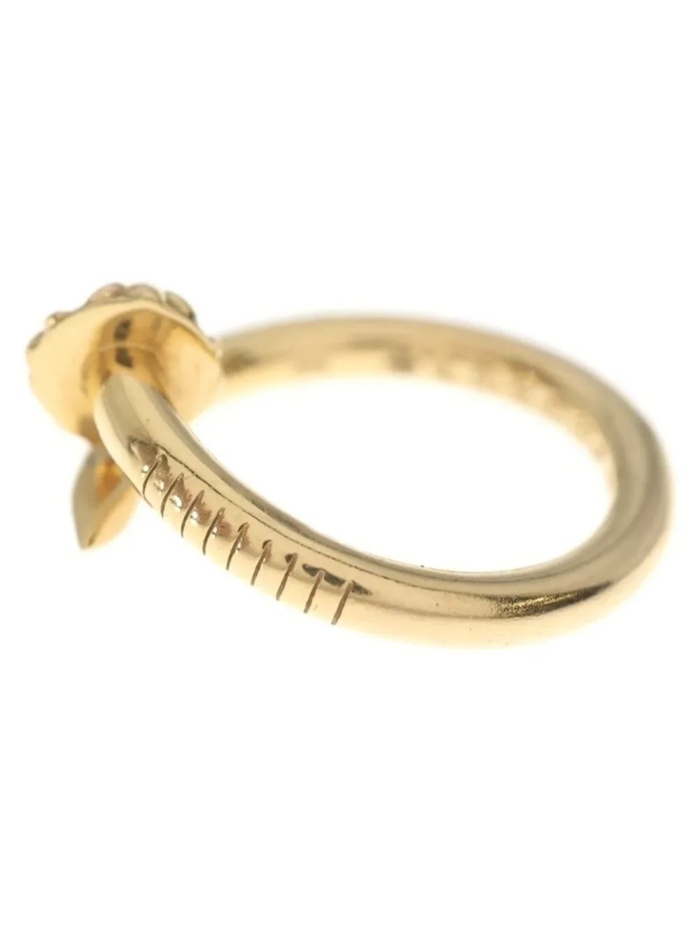 Chrome Hearts 22k Nail Crsball Cross Ball Gold Ring